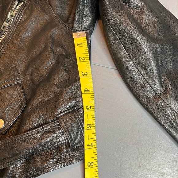 Vintage Crop Motorcycle Jacket sz S - Picture 15 of 15